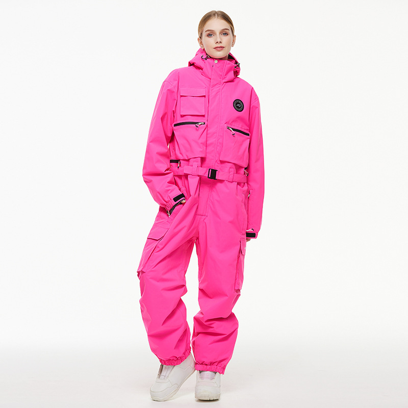 Picture of Men's and Women's Looser 24-25 Snow Season Waterproof Warm Snowboard American-style One-part Ski Suit