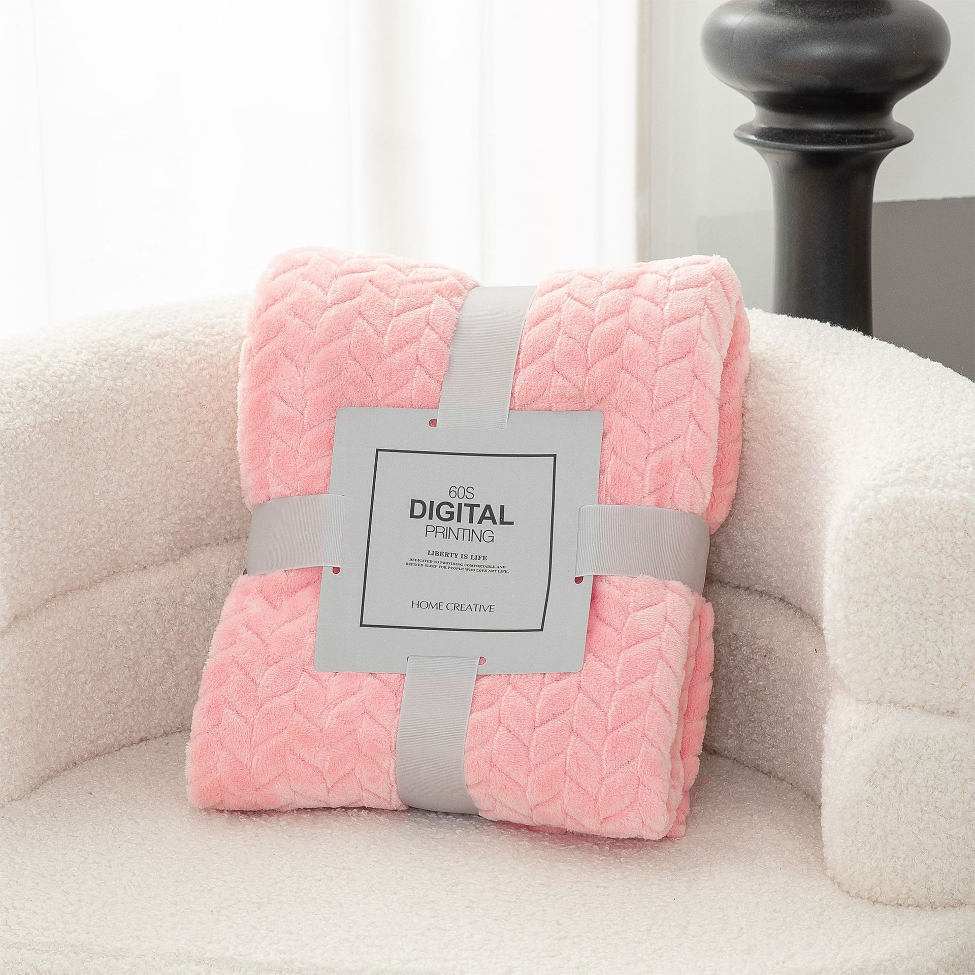 Picture of Blanket Blanket Flannel Blanket Single Blanket Embroidered Knee Blanket Office Coral Blanket Small Blanket