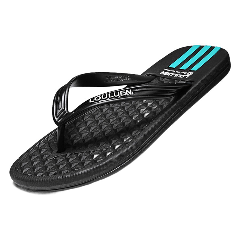 Summer beach shoes flip-flops men's wholesale clip-on fashion outerwear slippers men's summer Korean style pvc sandals