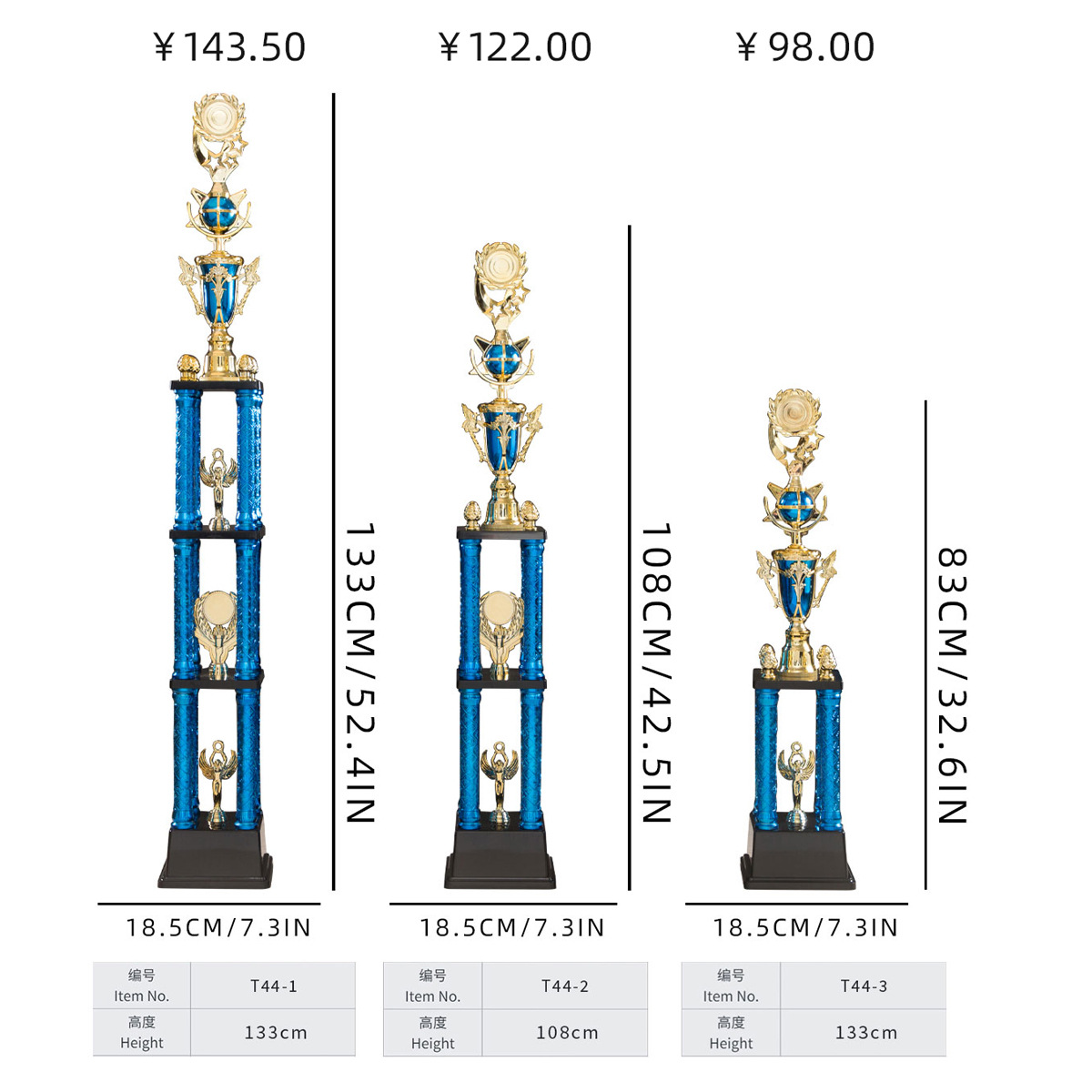 Picture of Rope skipping Darts Swimming Ice Hockey Universal Trophy Customized Creative Excellent Staff Trophy Customized diy Customized Enterprise