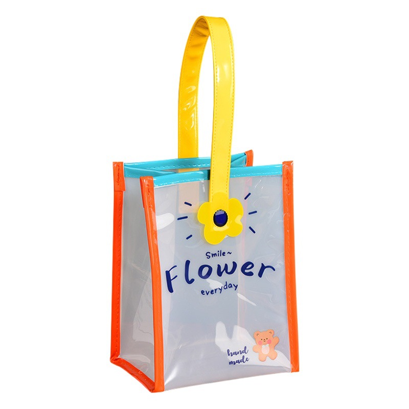 Christmas gift bag pvc transparent gift bag Candy Bag tote bag hand gift packaging bag