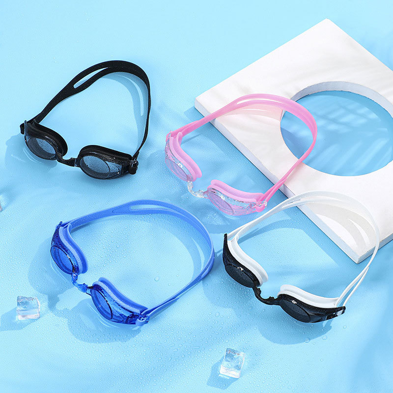 Picture of Factory wholesale new silicone swimming goggles adult anti-fog eye protection swimming goggles close fit waterproof swimming glasses
