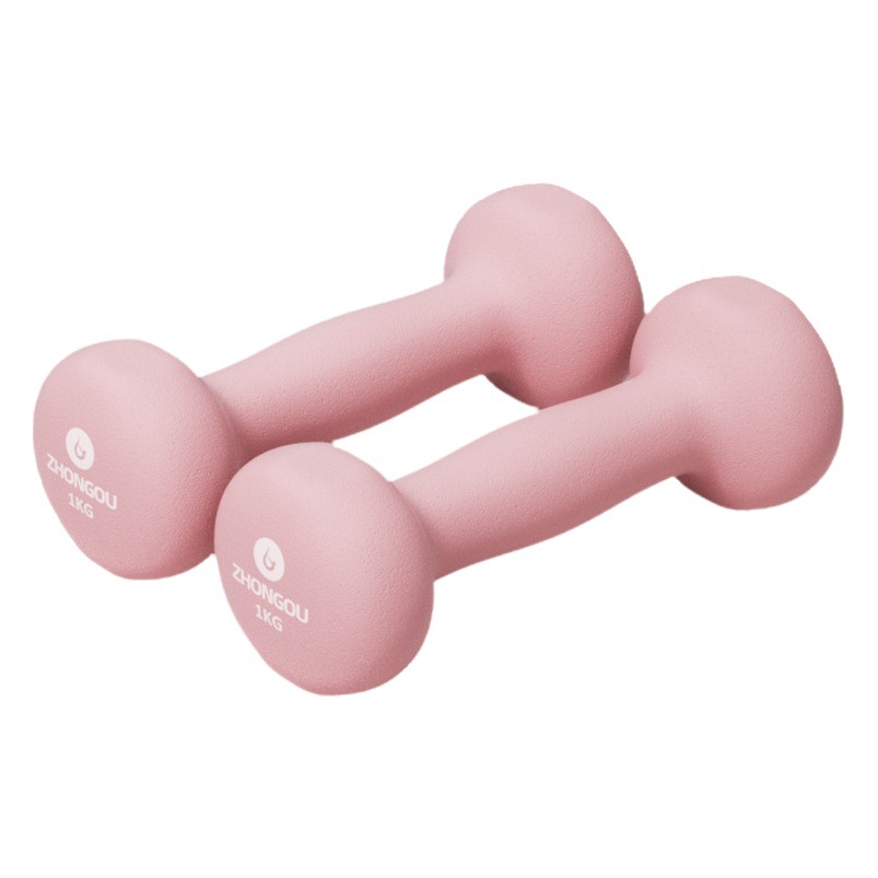 Dumbbell home fitness Ladies Special frosted plastic anti-sweat anti-slip student exercise male solid small dumbbell wholesale