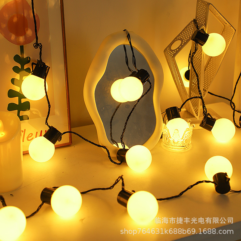 Cross-Border Led Solar Bulb Light String Outdoor Lighting Waterproof Camping Style Light Garden Light Decorative Light Wholesale