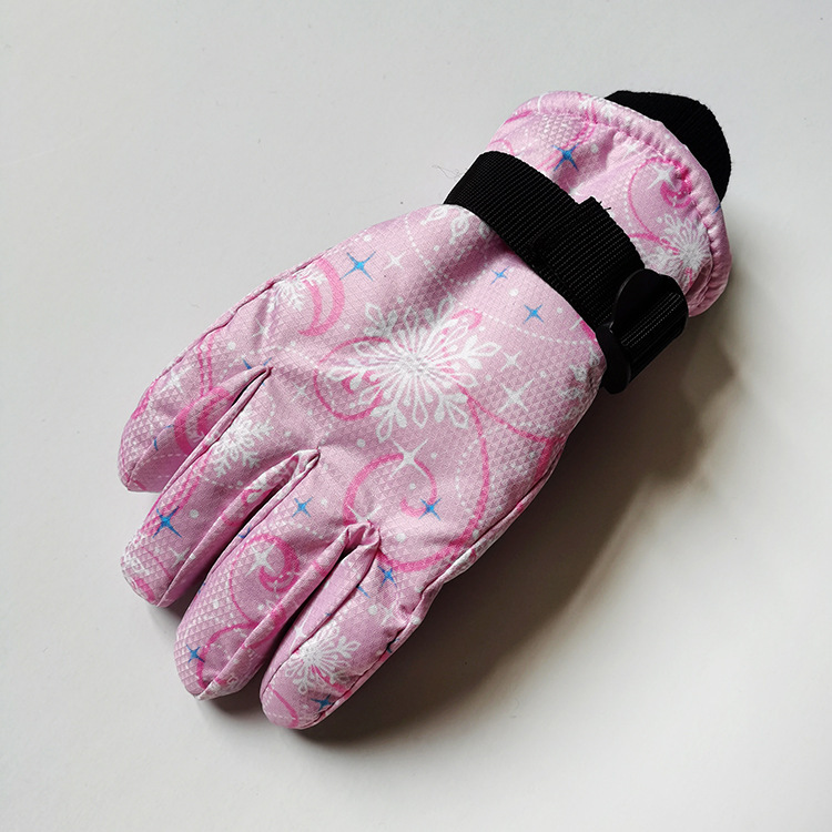 Picture of Ski gloves winter outdoor sports wholesale color children's gloves 9-15 years old warm gloves factory spot