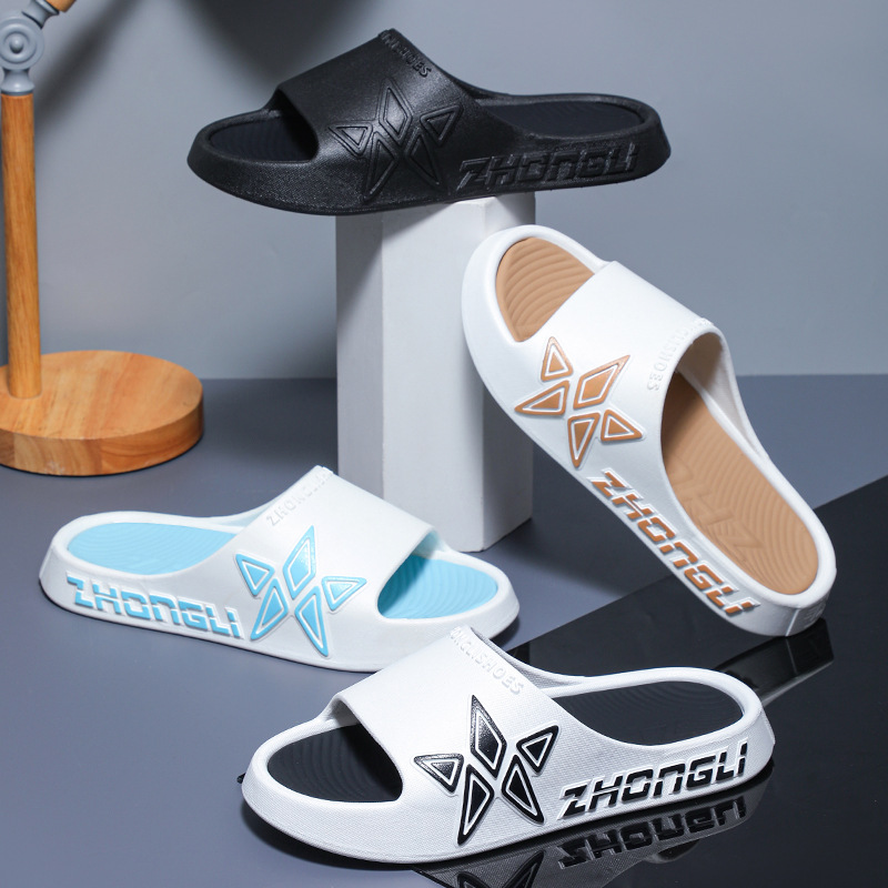 Cross-border men's slippers outdoor wear summer outdoor extra large size trend thick bottom non-slip indoor leisure sandals and slippers for men