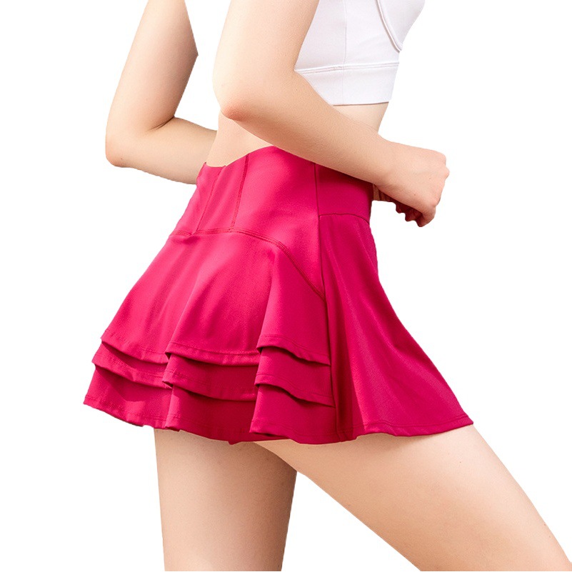 Amazon Short Yoga Sports Skirt Women's Running Fitness Tennis Pleated Skirt Golf Skirt Cross-Border