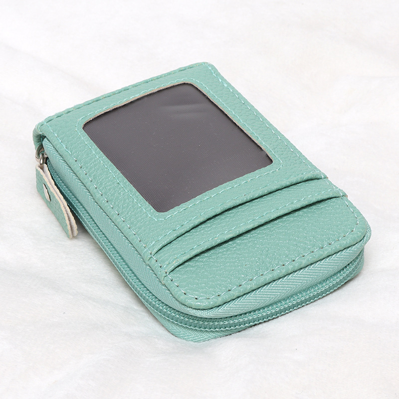 Picture of Cross-Border Organ Multifunctional Card Holder Foreign Trade New Hot Product Multi-Color Anti-Theft Zipper Vertical Short Wallet
