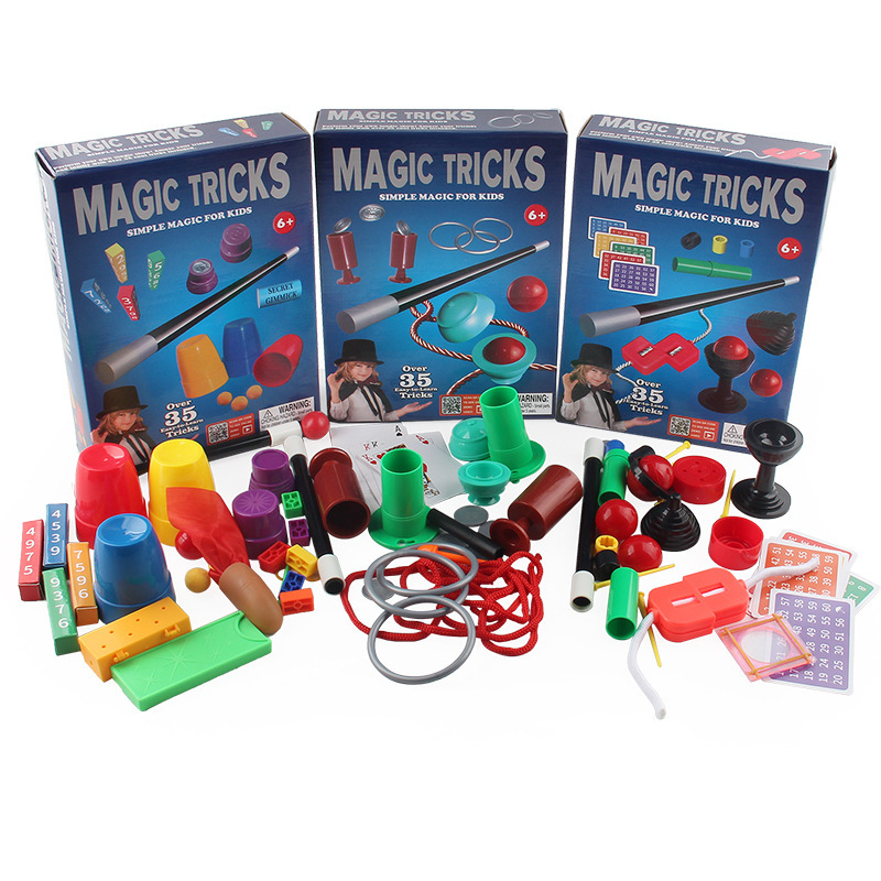 Picture of Cross-border Amazon New Strange Close-up Stage Props Children's Magic Toys Multiplayer Coin Dice Table Game suit