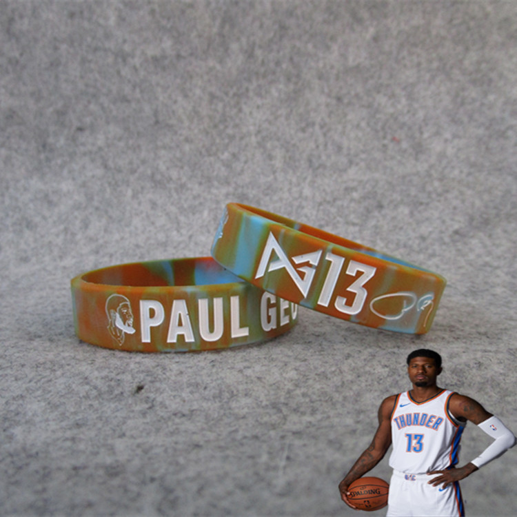 Basketball Star Thunderbolt No. 13 George Avatar Lava New Logo Sports Bracelet Silicone Wristband Fan Ornament