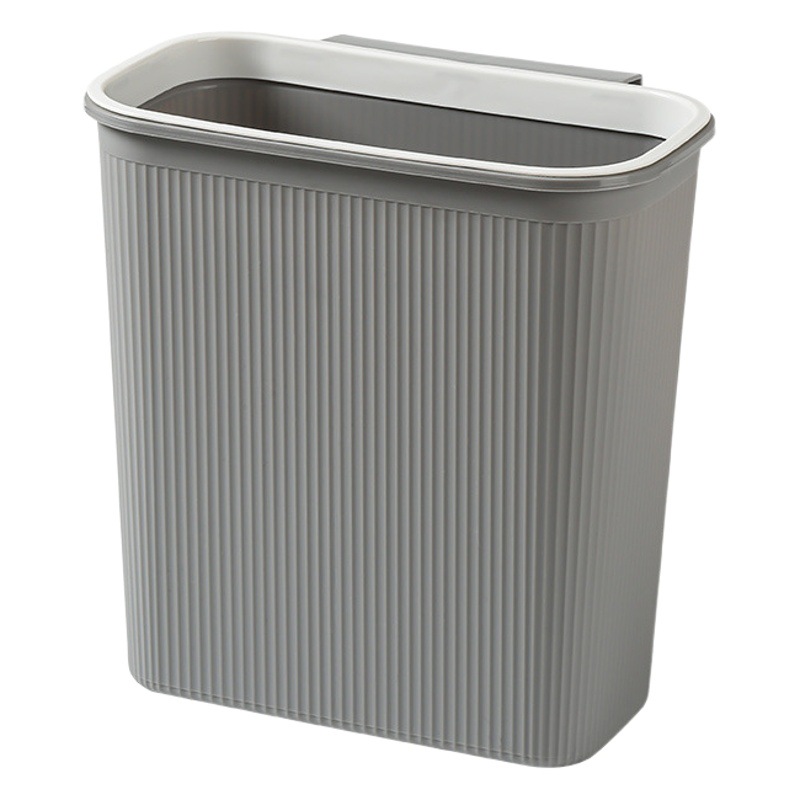 High-looking simple plastic trash can household kitchen wall hanging large capacity storage bathroom bedroom living room paper basket