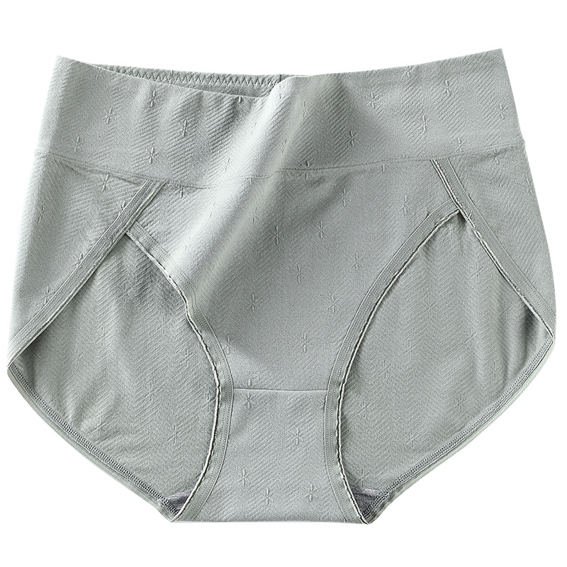 Picture of Japanese underwear women's cotton breathable high waist plus size 200kg abdomen hip graphene antibacterial ladies underwear