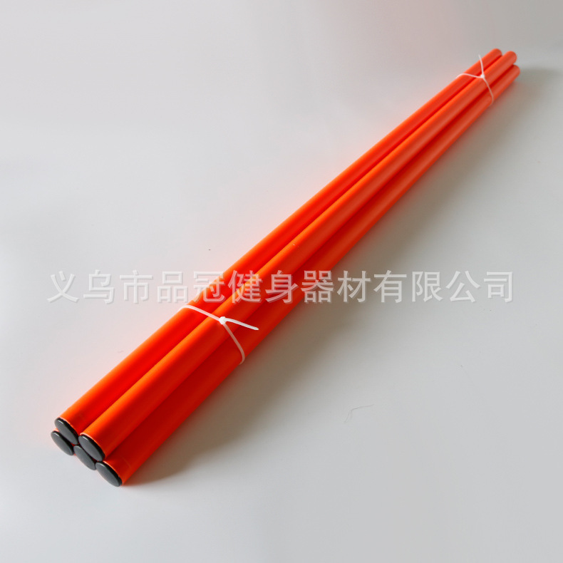 Sign pole snake-shaped winding pole warning pole foot flagpole red and white telescopic pole crossbar football training equipment