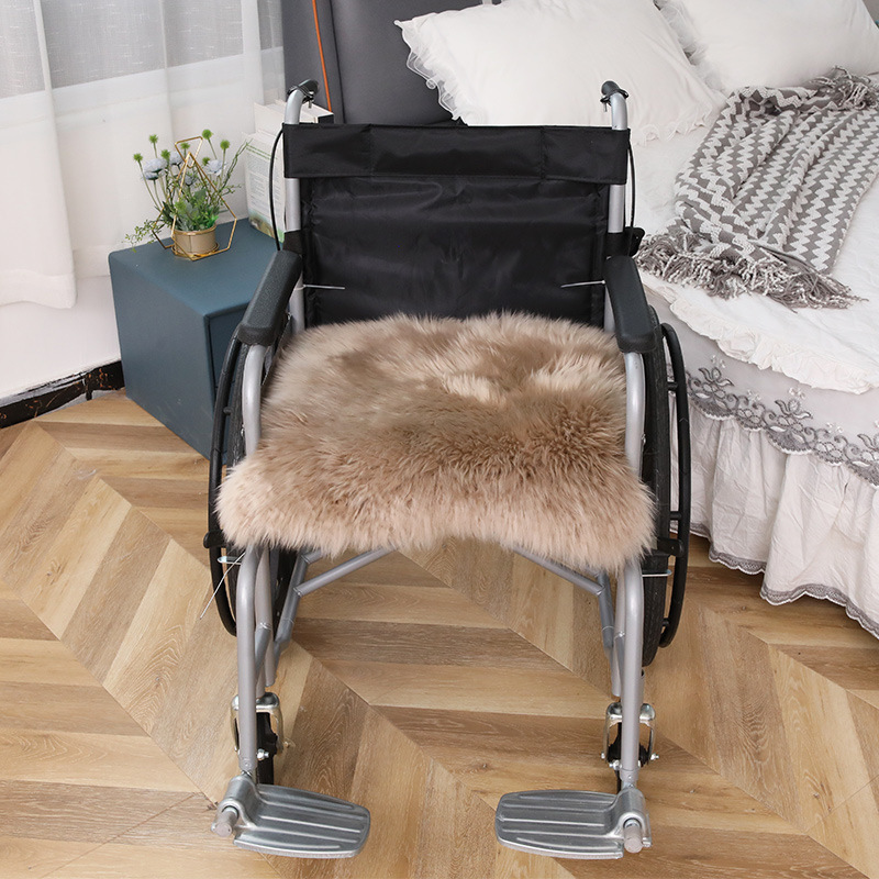 Picture of Wool Wheelchair Cushion Fur Integrated Sofa Cushion Living Room Bedroom Floor Mat Thickeneded Plus Logo Chair Cushion Wholesale