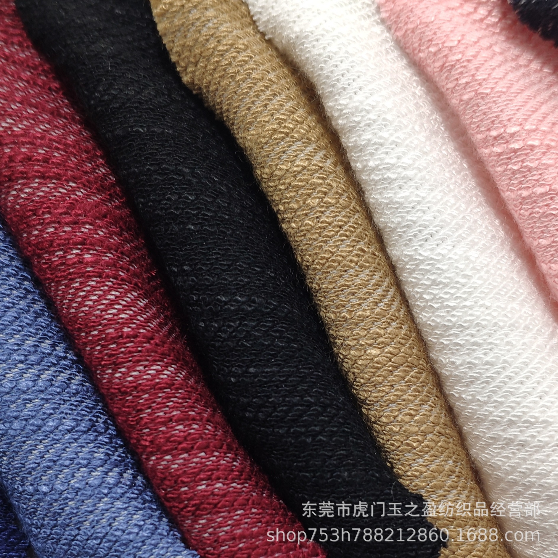 Knitted Imitation Denim Fabric with Slub Knitted Denim Non-Fading No-Wash Children's Clothing Fabric Shirt Fabric F106