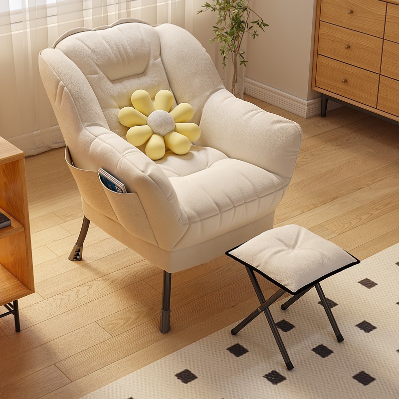 Lazy Sofa Single Small Sofa College Dormitory Lazy Computer Sofa Chair Balcony Bedroom Backrest Chair