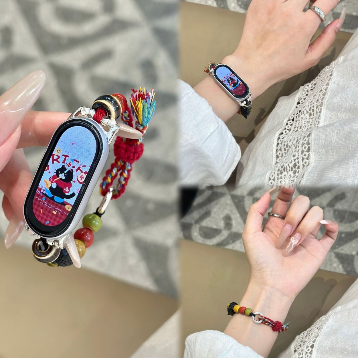 Suitable for Xiaomi Mi Band 9Pro Strap, Huawei Band 10 Strap, Redmi Watch5/4 Huawei Fit3/4 Strap
