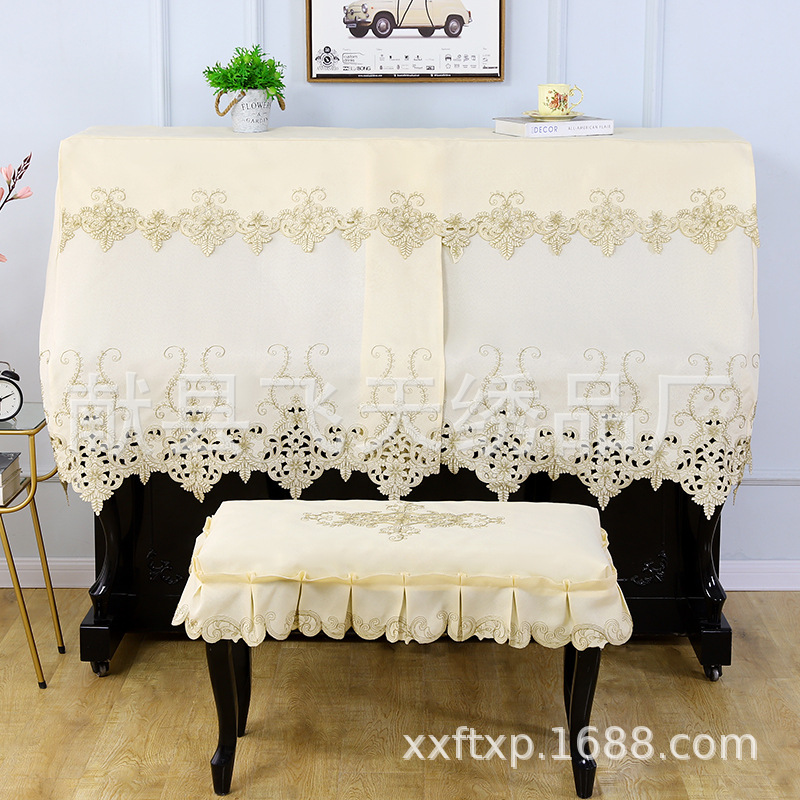 Processing Modern simple piano cover full cover embroidered electronic piano cover cloth fabric household dust-proof cloth