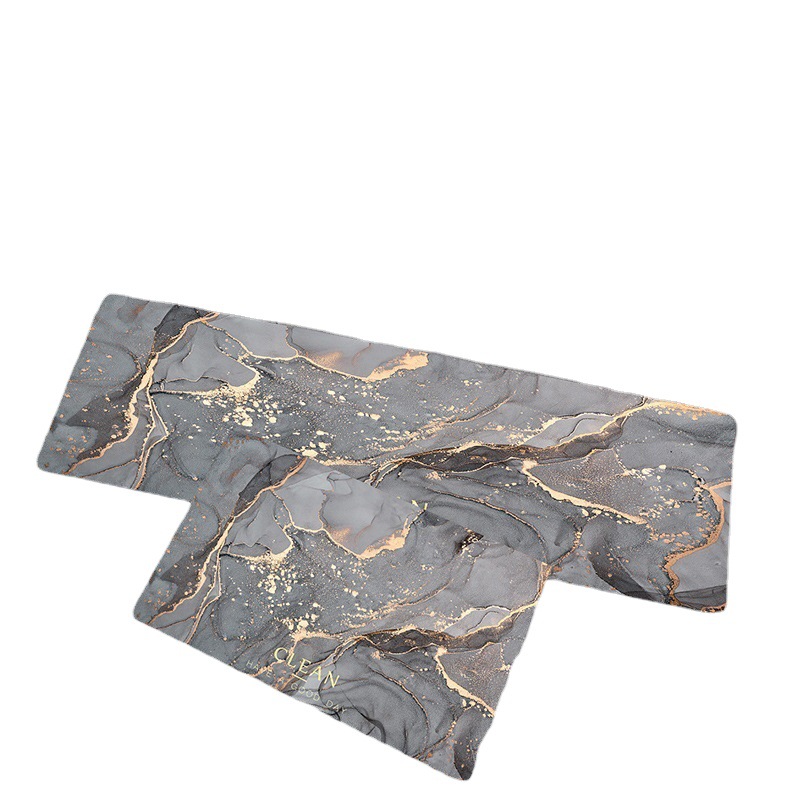 Cross-border Light Luxury Diatom Mud Floor Mat Nordic Style Household Long Water Absorbing Oil Absorbing Non-slip Foot Mat Dirty Resistant Kitchen Floor Mat