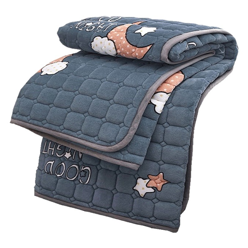 Picture of Milk velvet mattress cushion single student dormitory mattress cushion blanket winter plus velvet mattress double wholesale