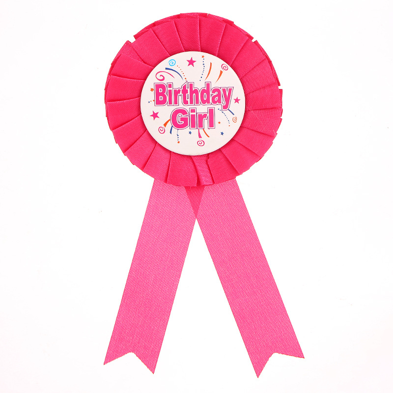 Picture of birthday girl BIRTHDAY girl Badge birthday BOY Badge BIRTHDAY Party Supplies