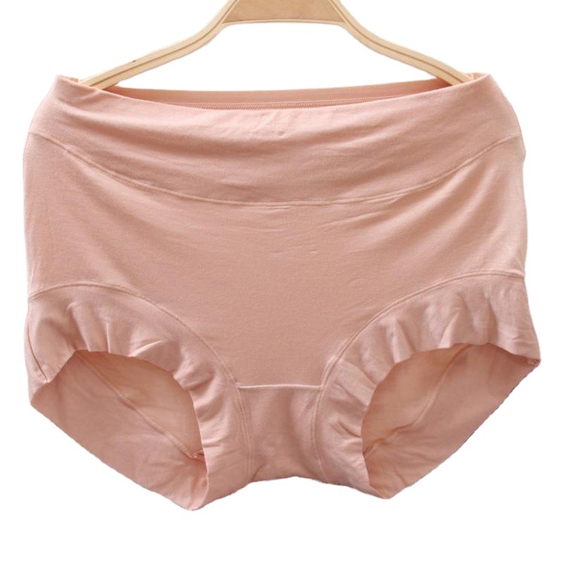 170kg modal fat sister ladies high waist underwear middle-aged fat hip fat mm underpants briefs