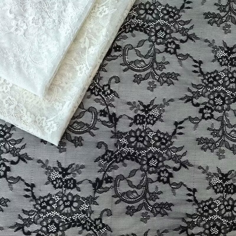 Jin Amo elastic floral lace women's dress, wedding dress, qipao, home textile accessories, warp knit, lash lace fabric