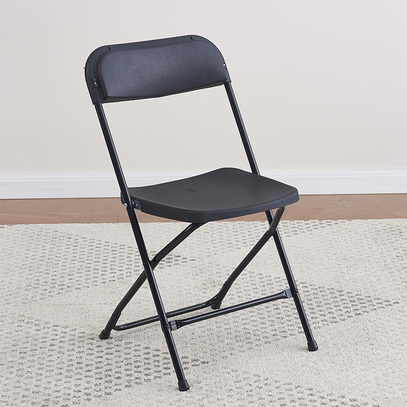 Picture of Folding chair home simple modern plastic photo chair dormitory office meeting training outdoor backrest chair stool