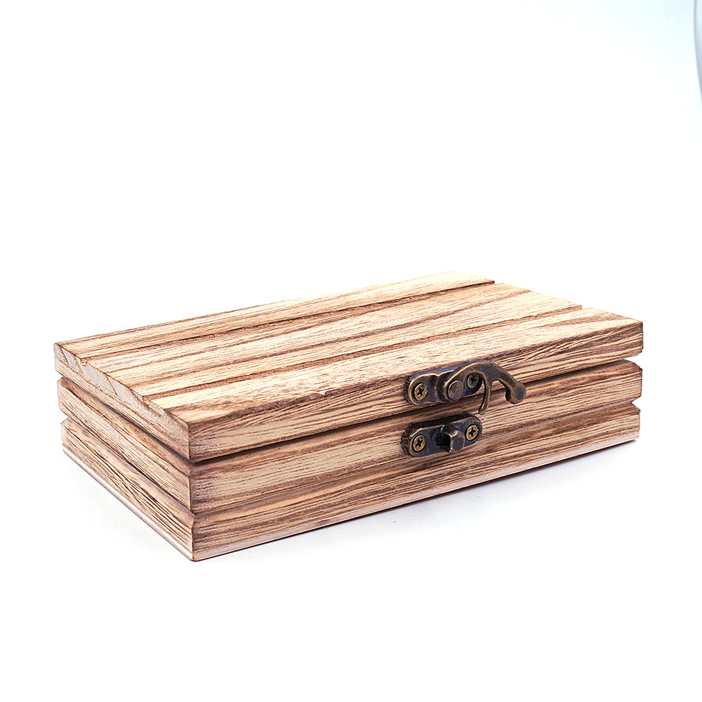 Picture of Spot solid wood box bow tie packaging box can be printed LOGO