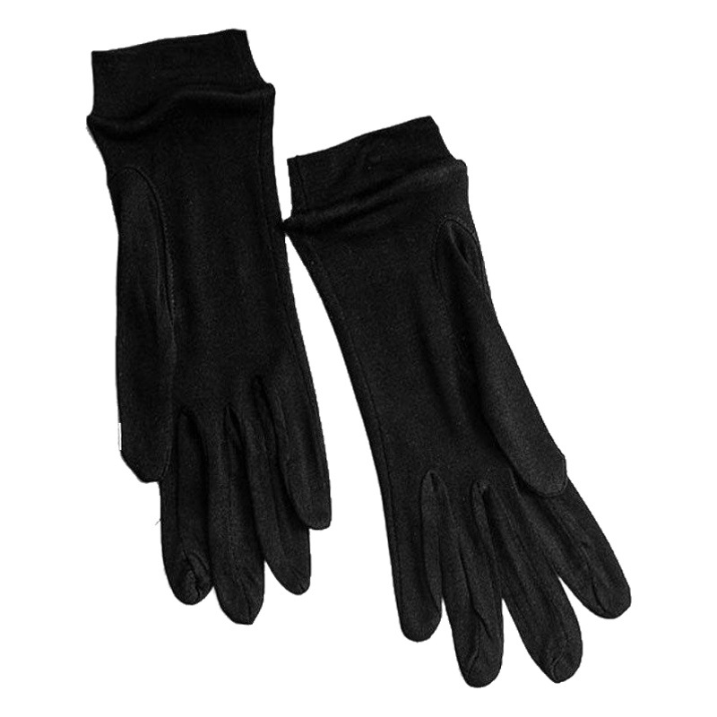 Tangge Mulberry Silk Knitted Silk Gloves Sunscreen Moisturizing Moisturizing White Sleeping Gloves for Women