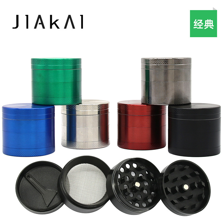 Cross-border zinc plate diameter 4 layers 40mm cigarette grinder metal grinder cigarette grinder spot