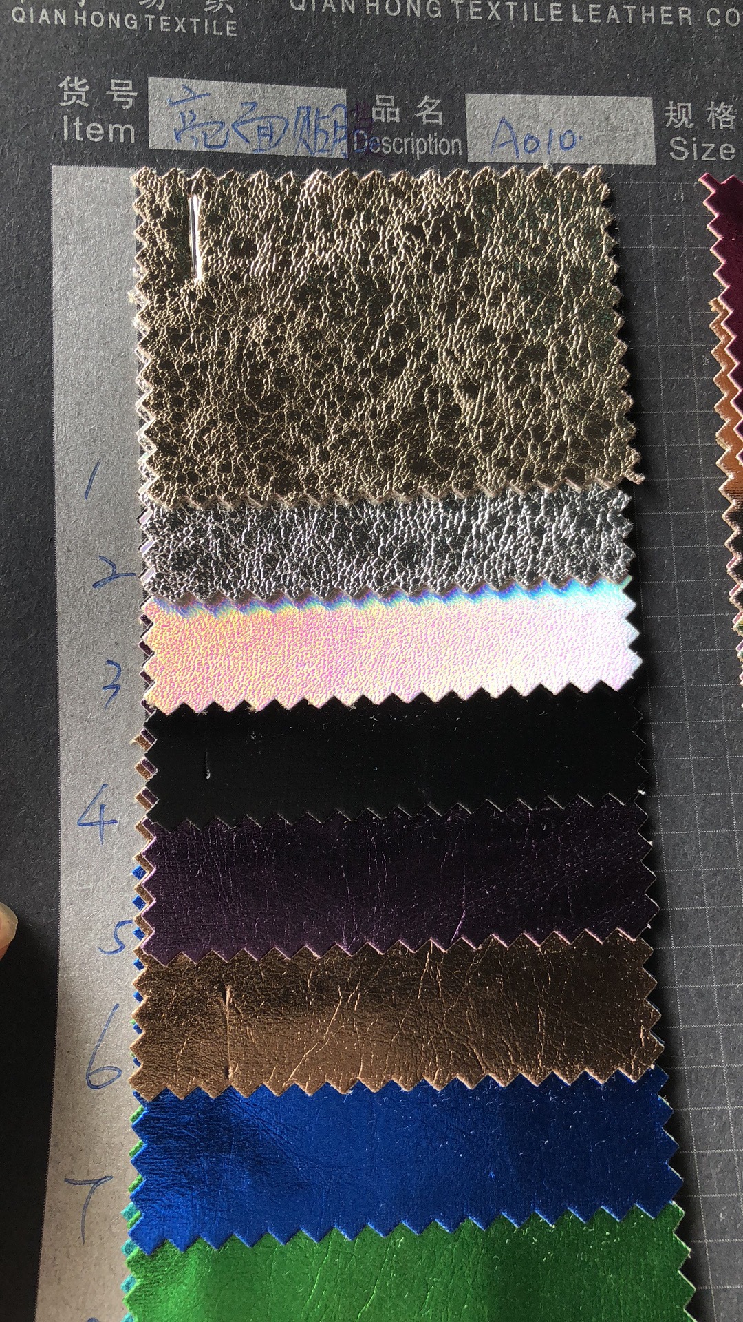 Picture of New Symphony Color Film Clothing Leather Pu Leather Tc Viscose Washed Cloth Bottom Clothing Luggage Toys in Stock