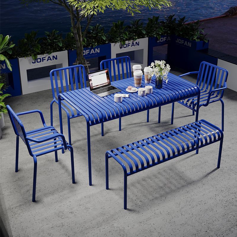 Nordic Outdoor Leisure Simple Set of Tables and Chairs Milk Tea Shop Internet Celebrity Night Market Bar Personalized Indoor and Outdoor Table and Chair Combination