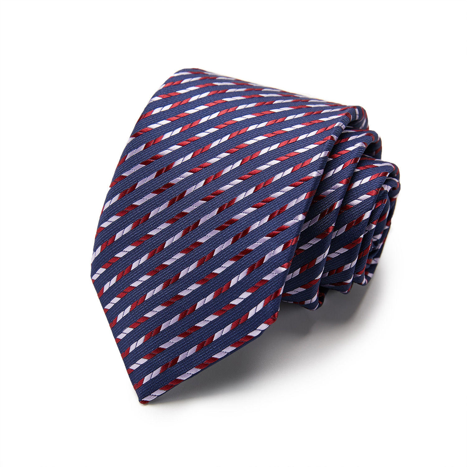 Picture of Tie spot tie polyester silk tie manufacturer 8cm business men's formal wear wedding studio tie
