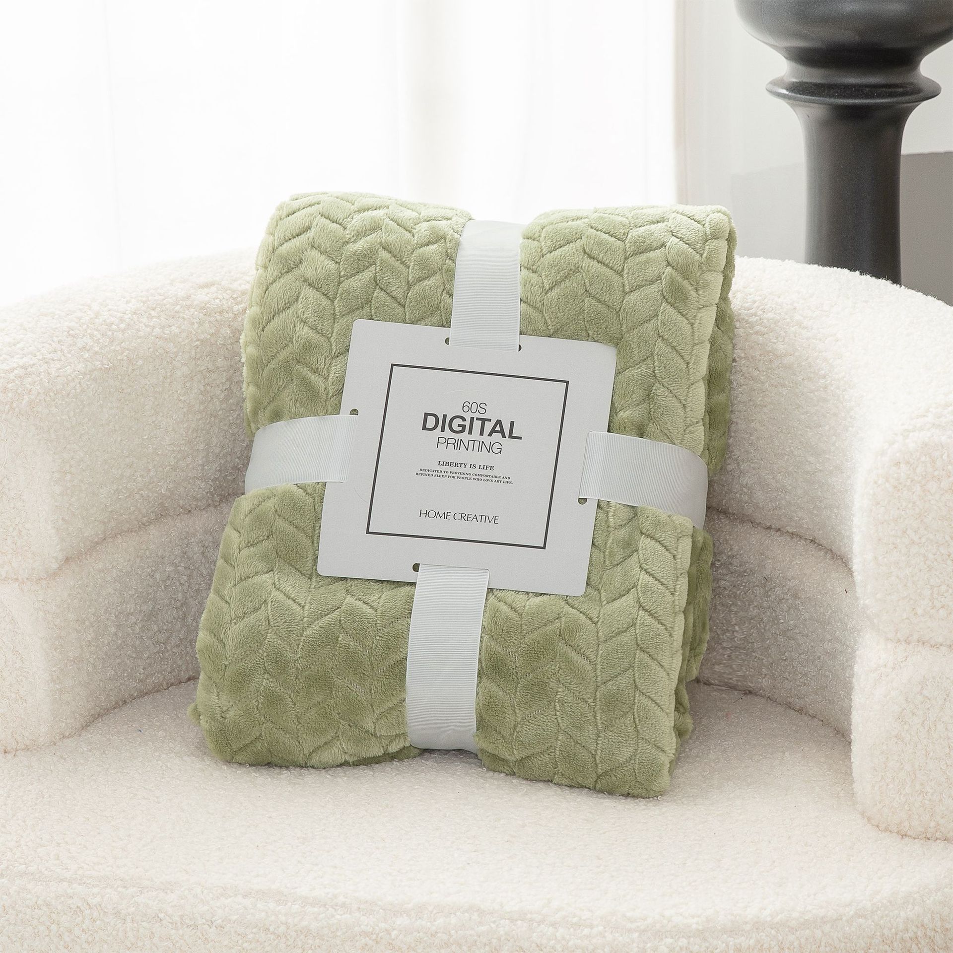 Picture of Blanket Blanket Flannel Blanket Single Blanket Embroidered Knee Blanket Office Coral Blanket Small Blanket