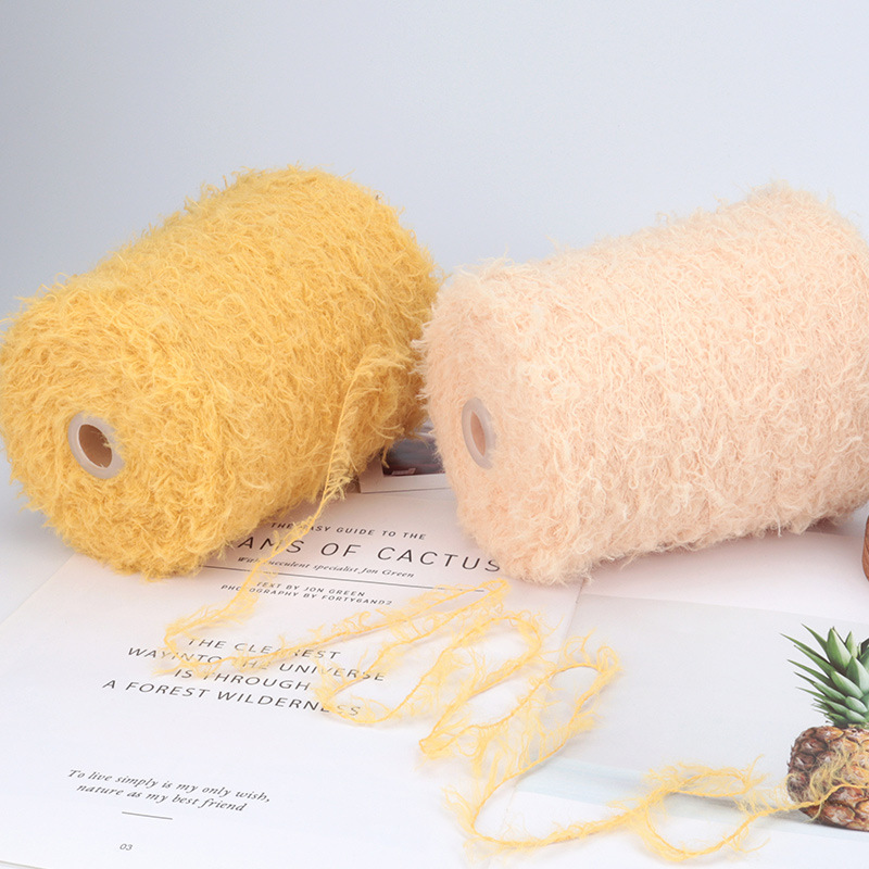 Picture of Silk Joy/Cross-Border Teddy Velvet Curly Furry DIY Handmade Knitting Yarn Ball 500g