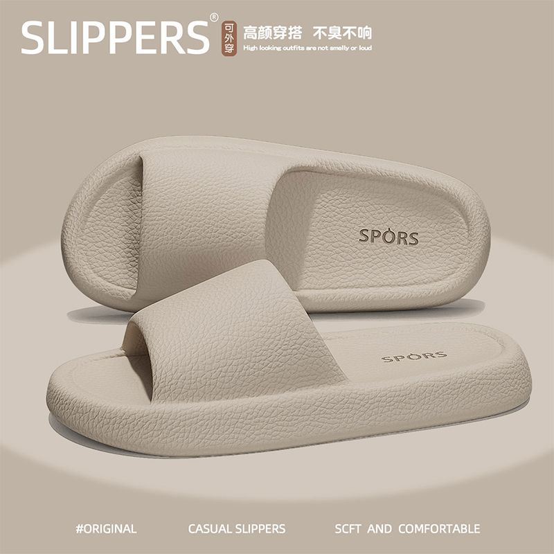 Picture of Slip-on slippers for Women summer outdoor indoor home home bathroom non-slip 2024 New thick bottom sandals summer