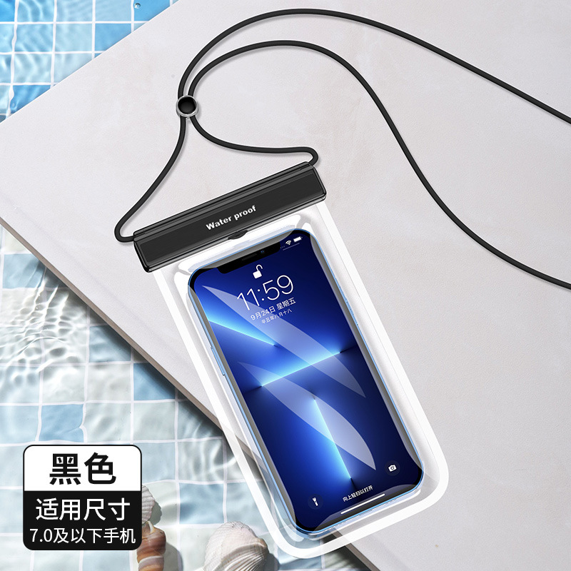 Picture of Mobile Phone Waterproof Bag Tpu Touch Screen Waterproof Phone Pouch Flip Full Transparent Protective Case Wholesale Outdoor