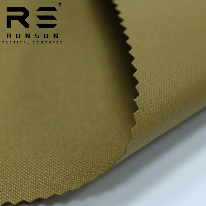 Rongsheng Factory in stock 1000D Polyester Vacated Silk khaki Fabric Wear Resistant High Strength Waterproof PU Oxford Cloth