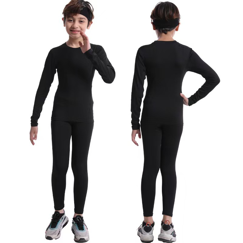 Picture of American Children's Tights Training Clothes Quick-drying suit Students Basketball Football Running Fitness Kids Sports Base
