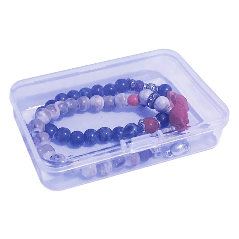 Plastic Box rectangular transparent PP small plastic box covered jewelry parts storage packaging floss box manufacturer