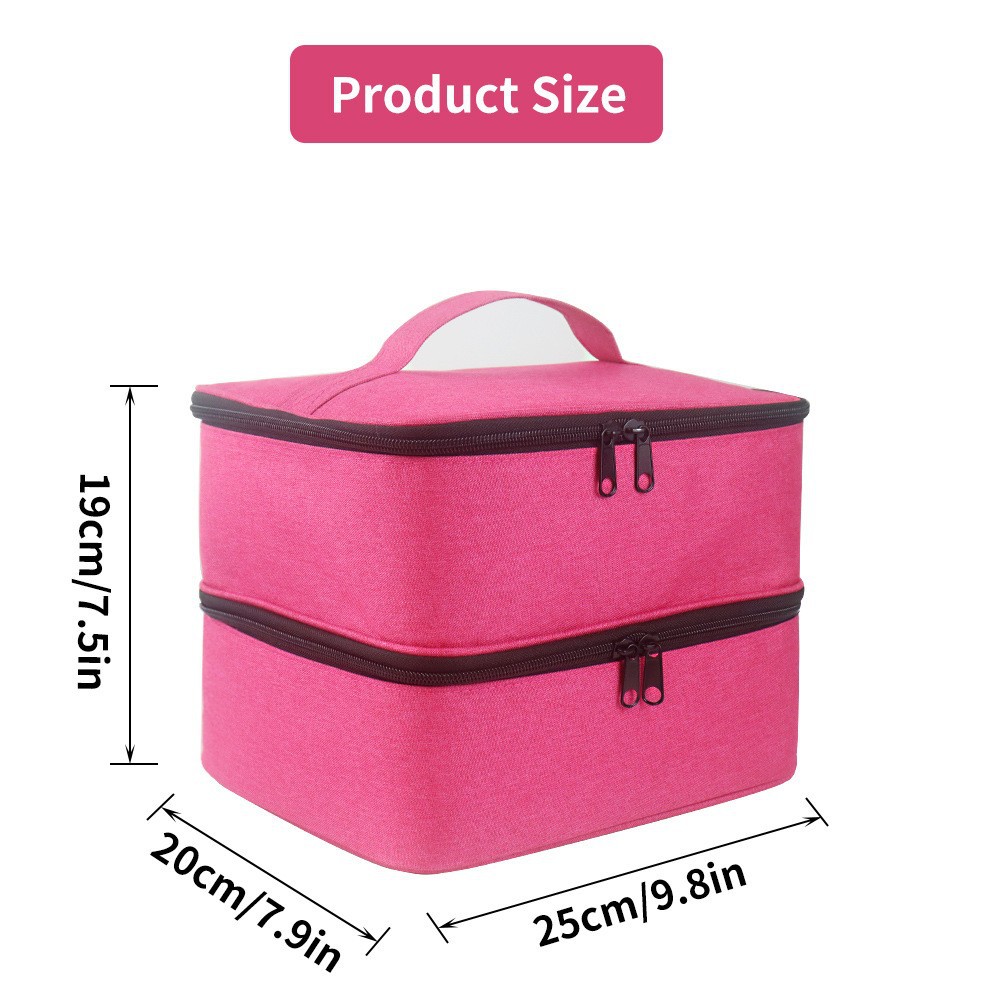 Picture of Portable cosmetic box nail tools nail polish storage bag nail polish storage bag