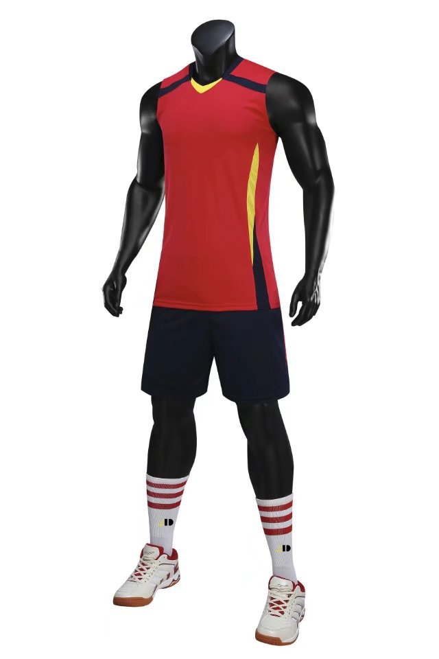Picture of Volleyball Uniform Suit for Men and Women, Quick-Drying Round Neck Sports Ball Clothing, Competition Volleyball Team Uniform, Wholesale Printed Number