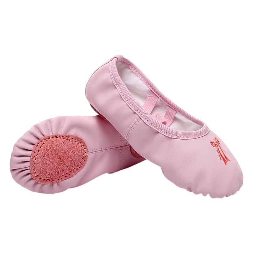 Children's Dance Shoes Women's Soft Sole Children's Ballet Shoes Girls PU Dance Shoes Yoga Cat Claw Shoes Pink Practice Shoes