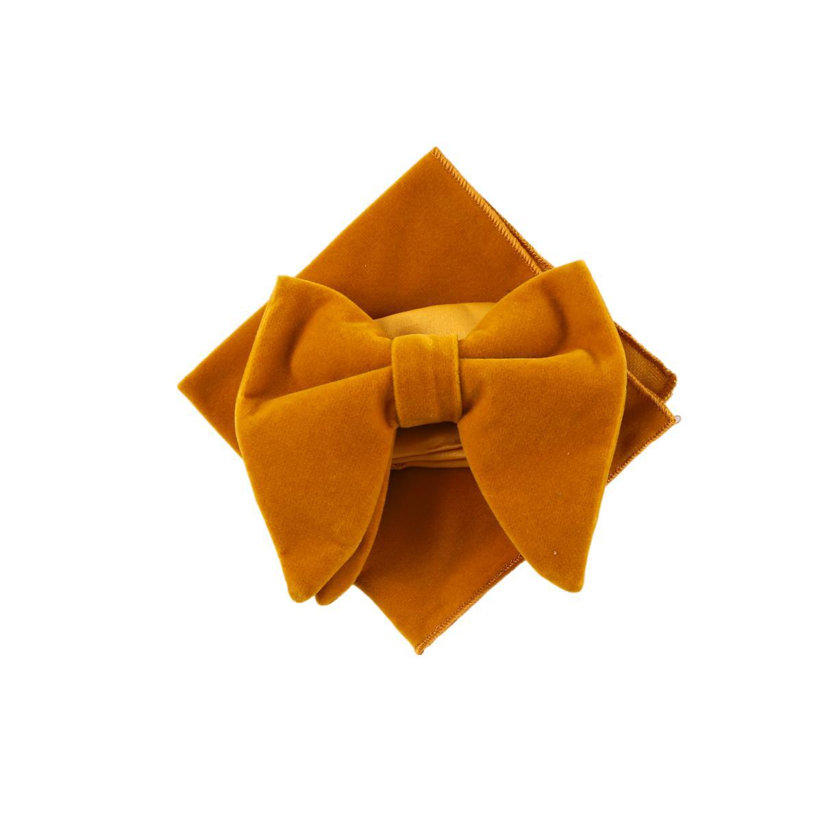 Picture of AliExpress EBAY WISH Multicolor Bow Tie Velvet Bow Performance Solid Color Gentleman Bow Tie Handkerchief