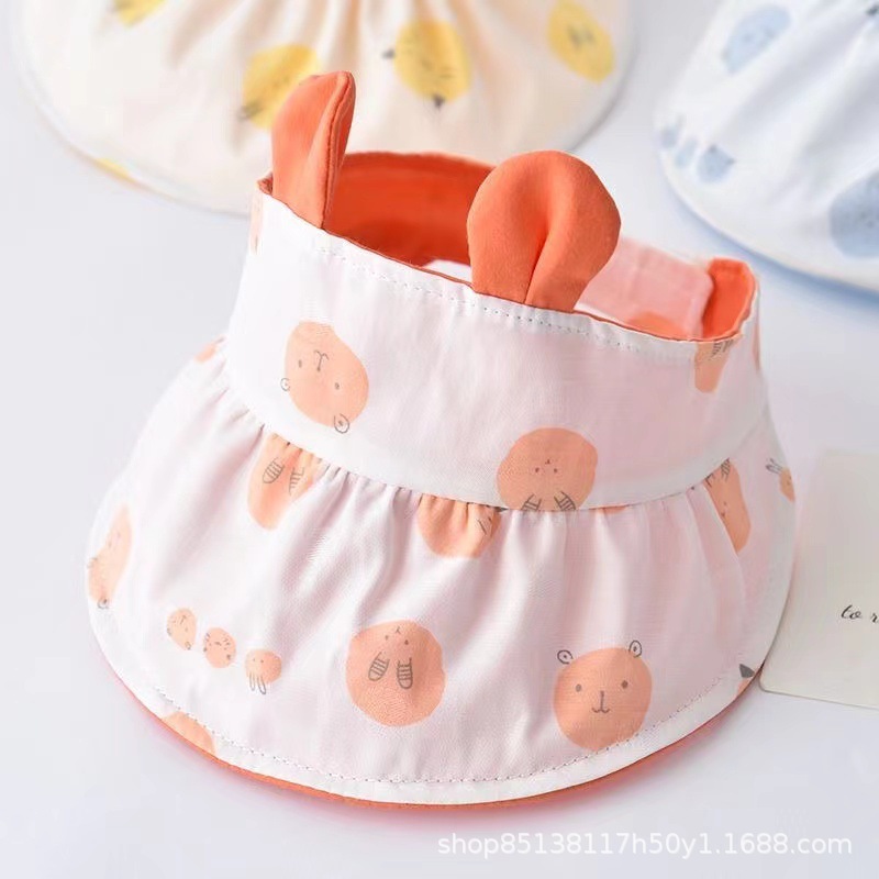 Picture of Baby hat summer thin sun hat cute super cute baby sun protection sun hat empty top hat men and women baby hat
