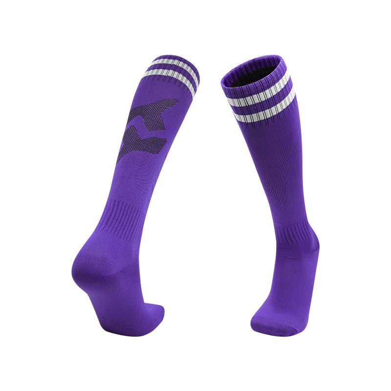Picture of Autumn and Winter Two-Bar Soccer Socks, Breathable and Sweat-Absorbent, Long Striped Sports Socks, Thin High-Tube Professional Training Socks Wholesale