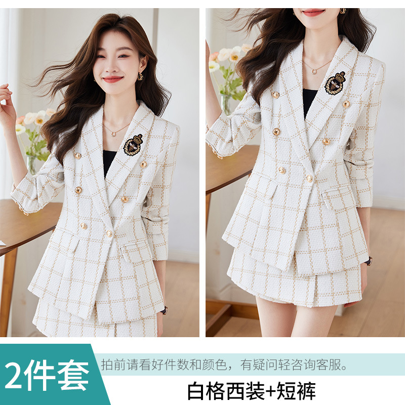 Picture of Cross-border Green Suit Pleated Skirt suit Women's Autumn New Autumn Coat Women's Elegant High-end JK Small Suit