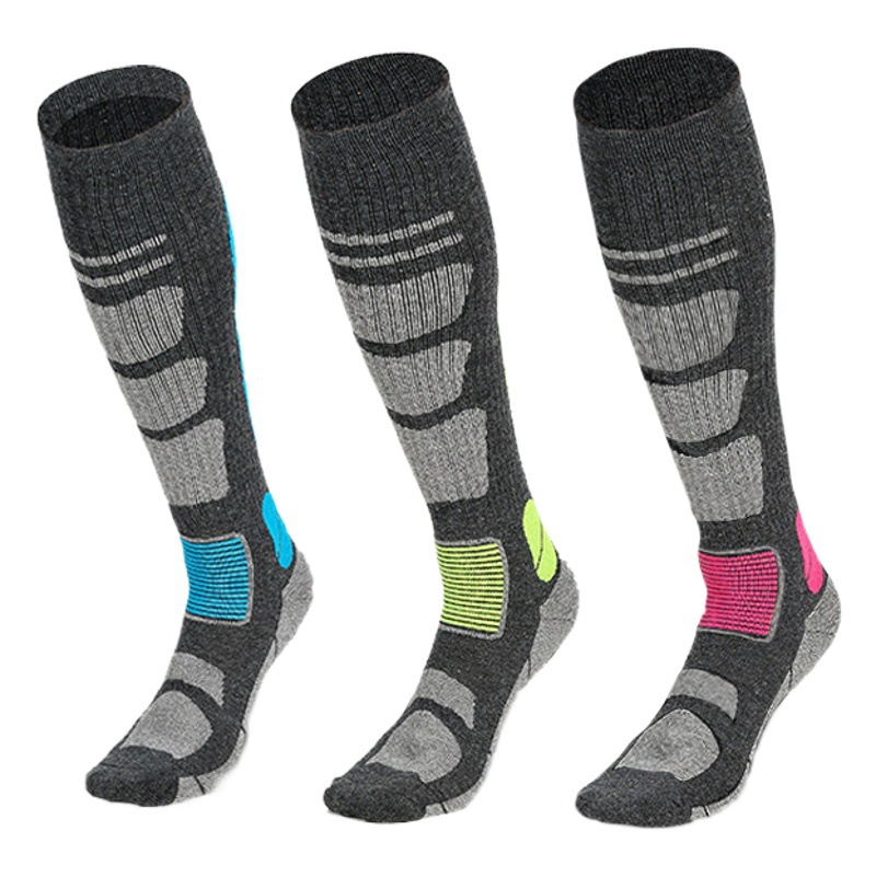 Autumn and Winter Outdoor Sports Merino Wool Hiking Hiking Hiking Terry Socks Long Ski Socks
