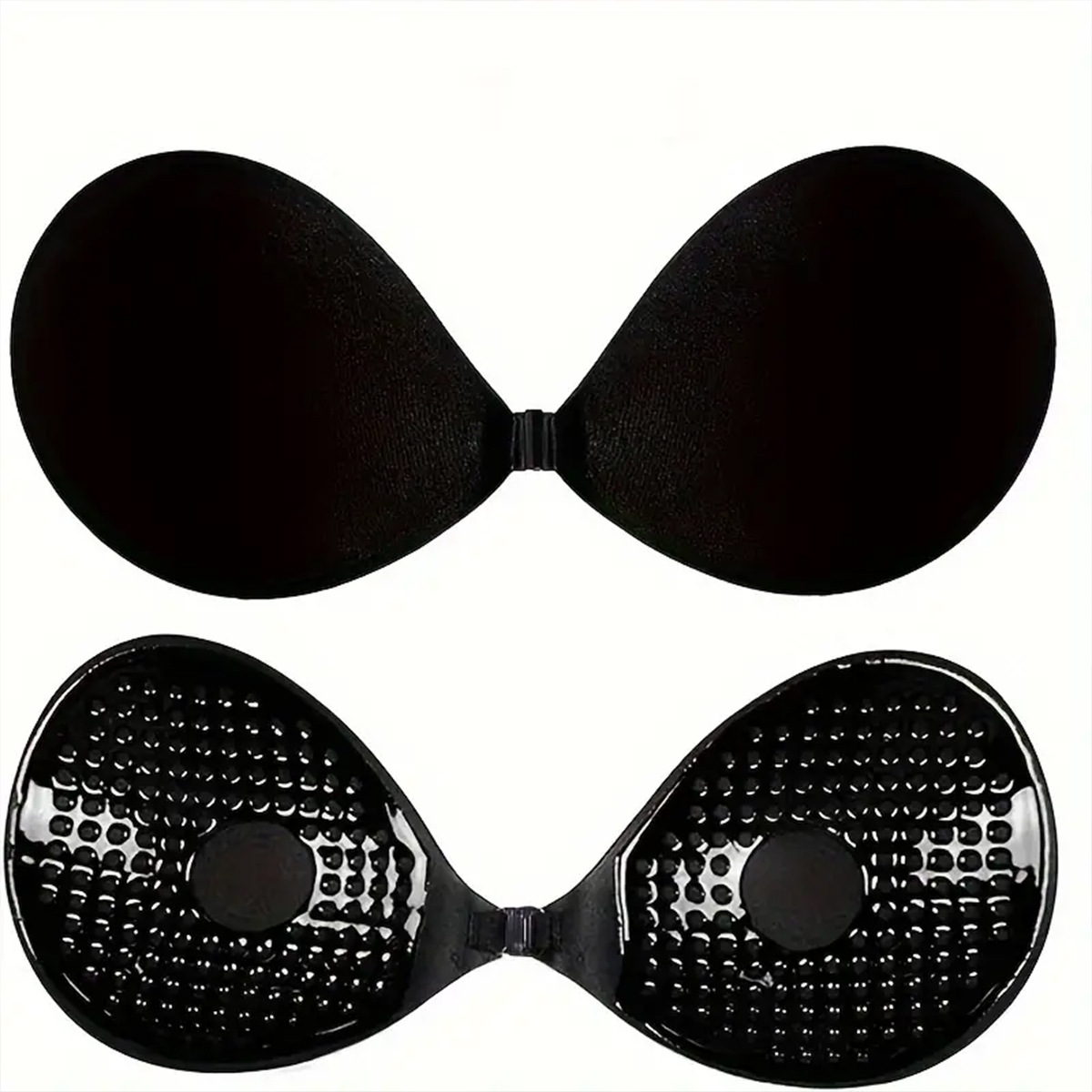 Round Cup Bra with Front Buckle, Small Breast Push-Up Cloth, Women's Large Invisible Bra, Intimates Suspender Wedding Dress Bra